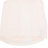 MASSIMO DUTTI Womens Vest Pink Sleeveless Linen M