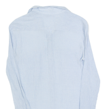 ZARA Womens Shirt Blue Collared Long Sleeve S