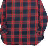 ZARA TRAFALUC Womens Printed Shirt Red Collared Long Sleeve Check S