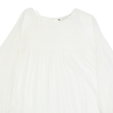 ZARA BASIC Womens Blouse Cream Long Sleeve S