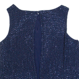 COAST Beaded Womens Vest Blue Sleeveless UK 10