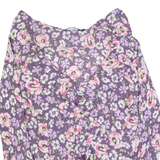 BODEN Womens Printed Blouse Purple V-Neck Long Sleeve Floral UK 12
