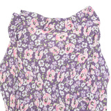 BODEN Womens Printed Blouse Purple V-Neck Long Sleeve Floral UK 12