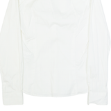 ZARA BASIC Womens Shirt White V-Neck Long Sleeve XS