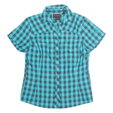 MAMMUT Womens Shirt Blue Check M