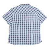JACK WOLFSKIN Womens Shirt Blue Check M