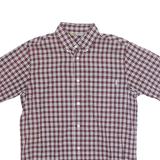 CARHARTT Mens Shirt Maroon Check M