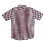 CARHARTT Mens Shirt Maroon Check M