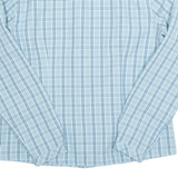 JACK WOLFSKIN Womens Shirt Blue Check Long Sleeve L