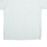 Mens Shirt White Striped L