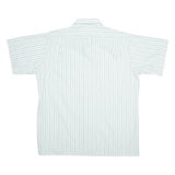 Mens Shirt White Striped L