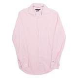 TOMMY HILFIGER Slim Fit Mens Shirt Pink Check Long Sleeve M