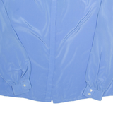 DEL MOD Womens Plain Shirt Blue Long Sleeve L