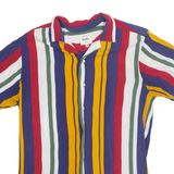 REBEL Mens Shirt Blue Striped M