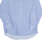 TOMMY HILFIGER Mens Shirt Blue Diamond Long Sleeve L
