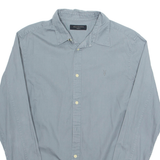 ALL SAINTS Mens Plain Shirt Grey Long Sleeve M