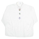 BURGI Womens Plain Shirt White Long Sleeve M