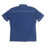 RANCHER Mens Plain Shirt Blue L