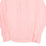 UPTOWN Mens Plain Shirt Pink Long Sleeve L