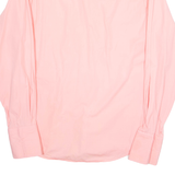 UPTOWN Mens Plain Shirt Pink Long Sleeve L