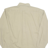 FACONNNABLE Mens Plain Shirt Beige Long Sleeve M