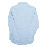 G-STAR RAW Mens Plain Shirt Blue Long Sleeve M