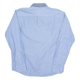 TOMMY HILFIGER Mens Plain Shirt Blue Long Sleeve L