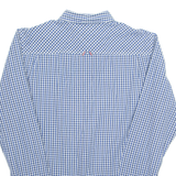 TOMMY HILFIGER Mens Shirt Blue Check Long Sleeve L