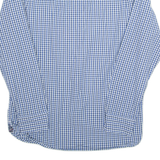 TOMMY HILFIGER Mens Shirt Blue Check Long Sleeve L