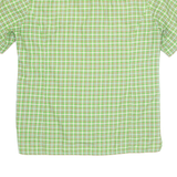 SCHOFFEL Womens Shirt Green Check UK 10
