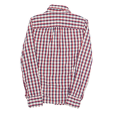 TOMMY HILFIGER Womens Shirt Red Check Long Sleeve S