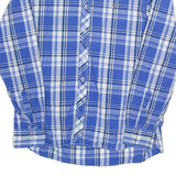 TOMMY HILFIGER Mens Shirt Blue Check Long Sleeve L