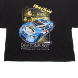 NASCAR DAYTONA 500 2004 Mickey Mouse Womens T-Shirt Black USA L