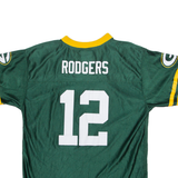 NFL Green Bay Packers 12 Rodgers Boys Jersey Green USA V-Neck XL