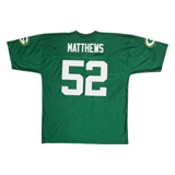 NFL Green Bay Packers 52 Matthews Mens Jersey Green USA V-Neck XL