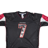 NFL Atlanta Falcons 7 Vick Mens Jersey Black USA V-Neck 2XL