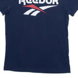 REEBOK Mens T-Shirt Blue S