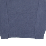 TOMMY HILFIGER Mens Jumper Blue V-Neck Tight Knit L