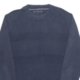 TOMMY HILFIGER Mens Jumper Blue Tight Knit L