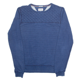 TOMMY HILFIGER Mens Jumper Blue Tight Knit M