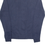 TOMMY HILFIGER Mens Jumper Blue High Neck Chunky Knit M