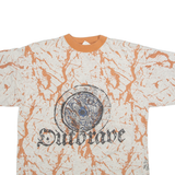 Womens T-Shirt Brown Crew Neck M