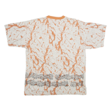 Womens T-Shirt Brown Crew Neck M