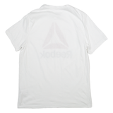 REEBOK Womens T-Shirt White L