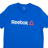 REEBOK Womens T-Shirt Blue L