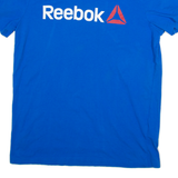 REEBOK Womens T-Shirt Blue L