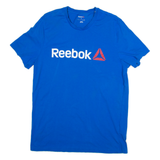 REEBOK Womens T-Shirt Blue L