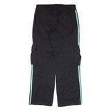 ADIDAS Cargo Womens Trousers Black Loose Straight W33 L30