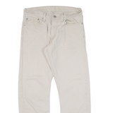 LEVI'S 514 Mens Trousers Beige Classic Straight W32 L27