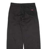 LEVI'S Womens Trousers Black Loose Straight W32 L29